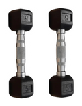Rubber Hex Dumbbell Pairs