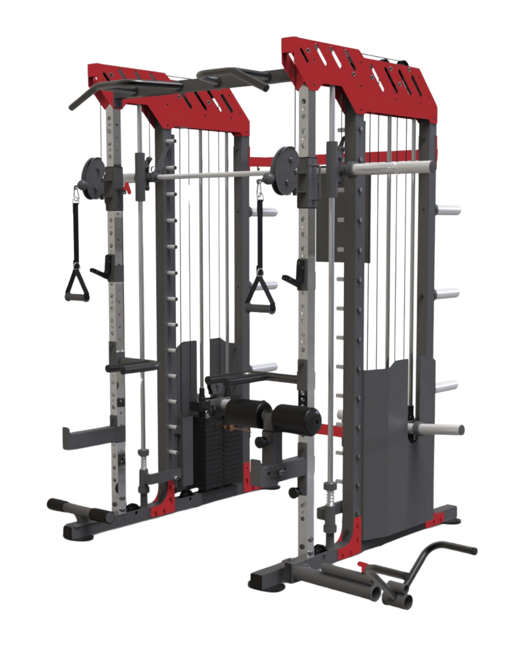 Dual 200Lb Alloy Steel Weight Stacks