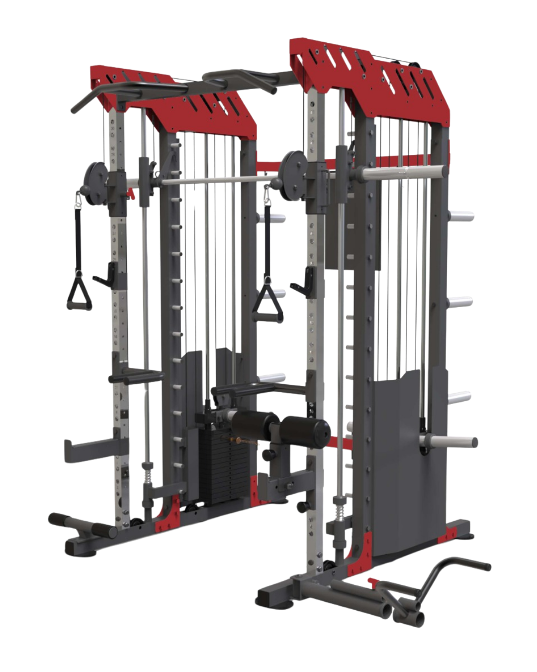 Dual 200Lb Alloy Steel Weight Stacks