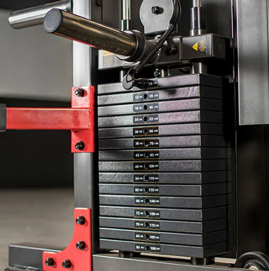Dual 200Lb Alloy Steel Weight Stacks