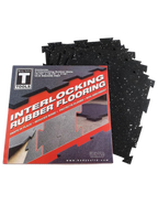 BodySolid 4pc Grey Speck Flooring RFBST4PS