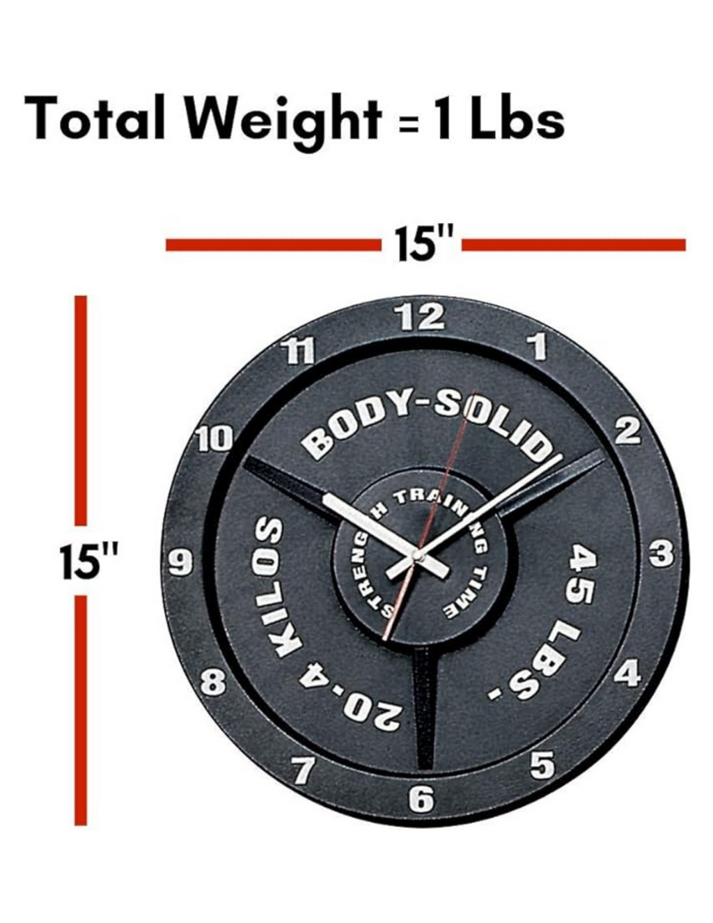 BodySolid STT-45 Weight Plate Clock