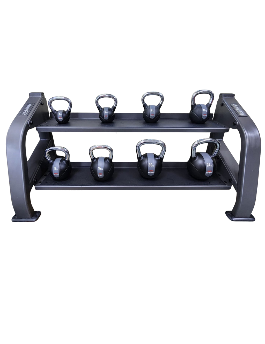 PEB112-6 Anyfit 2-Tier 63" Kettlebell Rack