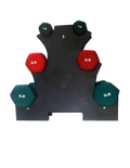 Neoprene Vinyl Dumbbell Rack Set